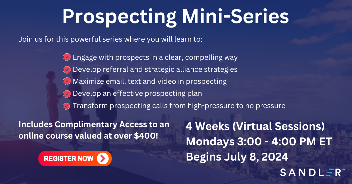Prospecting Mini-Series Register Button